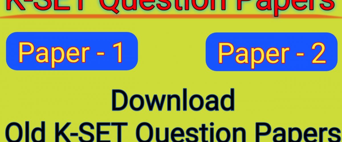 Kset question Papers
