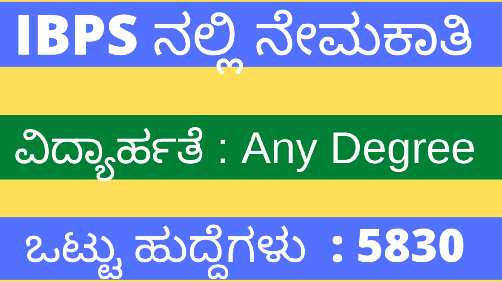 IBPS RECRUITMENT 2021