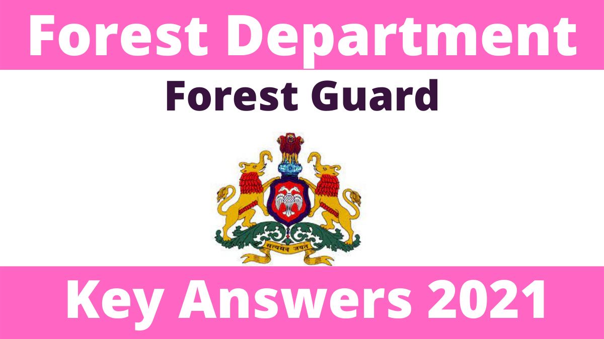 Forest Guard Key Answer 2021